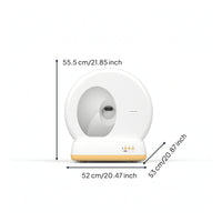 Enclosed Self-Cleaning Cat Litter Box Washable Automatic Cat Litter Box Hygienic Sealed for Cats, Indoor, Apartments