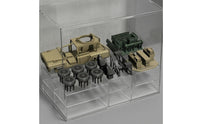 Reconnaissance Vehicle Model Roll Cage Vehicle Model Uncovered Cabin Display Base for Collectors
