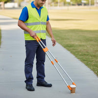2 Pieces Long Reach Litter Picker Heavy Duty Trash Picker Grabber Rust Resistant