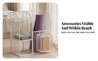 Removable Exercise Mat Mat Holder | Freestanding Metal Frame, Open-Grid Construction, Workout Gear Organizer