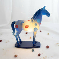 Glazed Horse Lamp Glowing House Decoration for Bedroom