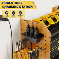 45.5-Inch Wall-Mounted 3-Tier Tool Storage Rack for Power Tools