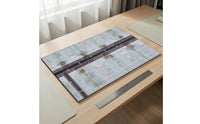 Wooden Airport Apron Display Board Rectangular Model Runway Platform Flat for Desk, Shelf