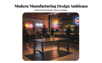 Heat Resistant Tabletop Industrial Design Booth Seating Set Sintered Stone Top Metal Frame Table and Sofa Set U-Shaped Restaurant Sofa for Bar Owners, Restaurants, Cafes, Lounges, Tea Houses