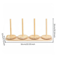 Wooden Yarn Holder Sturdy Detachable Yarn Stand Space Saving for Crafters