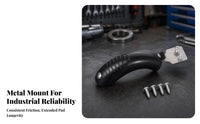 Wear-Resistant Rear Wheel Brake | Curved Grip Surface, Easy Installation Brake with Mounting Plate