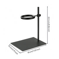 Dripper Holder Stand Wooden Coffee Filter Holder Stand Coffee Brewing Rack Coffee Accessory Solid Wood Circular Loop Suitable for Household Barista Daily Brewing