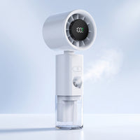 Usb Rechargeable Handheld Misting Fan Compact Handheld Fan with Mist Spray Cordless Battery Operated for Commuters