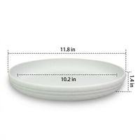 Plant Pot Saucer in a Simple Style, Thickened Plastic Flower Pot Tray, Floor Standing Home Gardening Accessories, 15cm Base Diameter