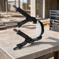 Y-Shaped Helmet Strap with Chin Cup Universal Helmet Chin Strap Secure Long-Lasting for Construction Workers, Riding