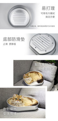 新型宠物猫锅 夏季降温凉窝 冰凉铝盆L号 2026外贸出口 跨境电商