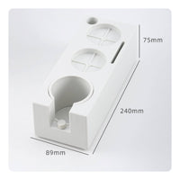 1 Piece Coffee Tamper Stand Featuring Portafilter Holder Tamping Station Integrated Tool Organizer and Cleaning Brush Slot Built in ABS Suitable for Cafe Baristas Home Use Espresso Workspace