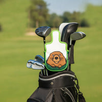 Embroidered Square Putter Headcover Cute Square Mallet Putter Headcover Stain-Resistant Golf Club Cover with Soft Inner Soft Inner Padding Eye-Catching for Golfers