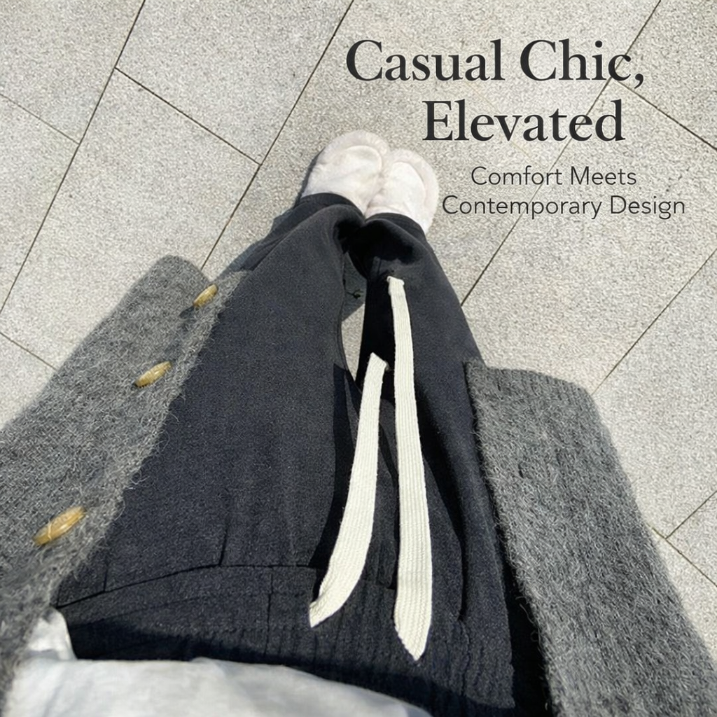 Work Trousers for Women with Fleece Lined High Waist Design, Wide Leg for Comfort and Warmth, Casual Loose Fit Pants