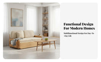 Multi-Functional Pull-extendable Sofa Bed versatileUse transformable Furniture Space-Saving Sleeper Couch Foldable Design for Small Apartment Dwellers, Students, property owners, Living Room, Home Office