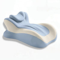 Ergonomic Pillow with Recessed Channel Comfortable for Bedroom