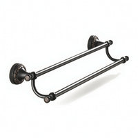 doubleBar Towel Rack Long-Lasting Towel Rack with Dual Rods Sturdy for Bathroom