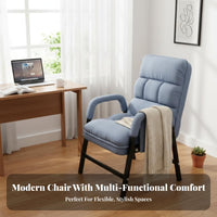 Adjustable Padded Floor Lounger Foldable Design Folding Recliner Space-Saving