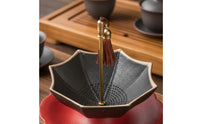 Ceramic Umbrella Tea Strainer Fine Mesh Holes Umbrella Tea Strainer Heat Resistant Drinkware