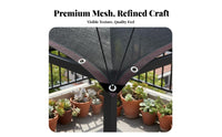 Dark Outdoor Shade Netting Cloth Tear Resistant Garden Plant Shade Mesh Reinforced Edges Heavy Duty Net for Gardeners, Greenhouse