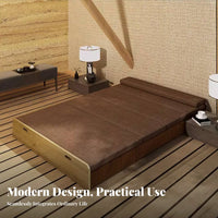Foldable Paper Bed Multi-Functional Space-Saving Furniture Extendable No Assembly Required for Office Workers, Bedroom, Entryway