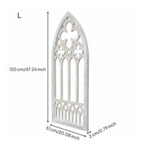 Baroque Fake Window Ornate Decorative Panel Rustic for Guesthouse