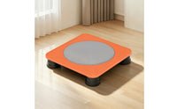 Square Trampolines Low-Profile Rebounder Quiet Jumping Toy for Kids, Young Children, Playroom, Apartment, Home Gym