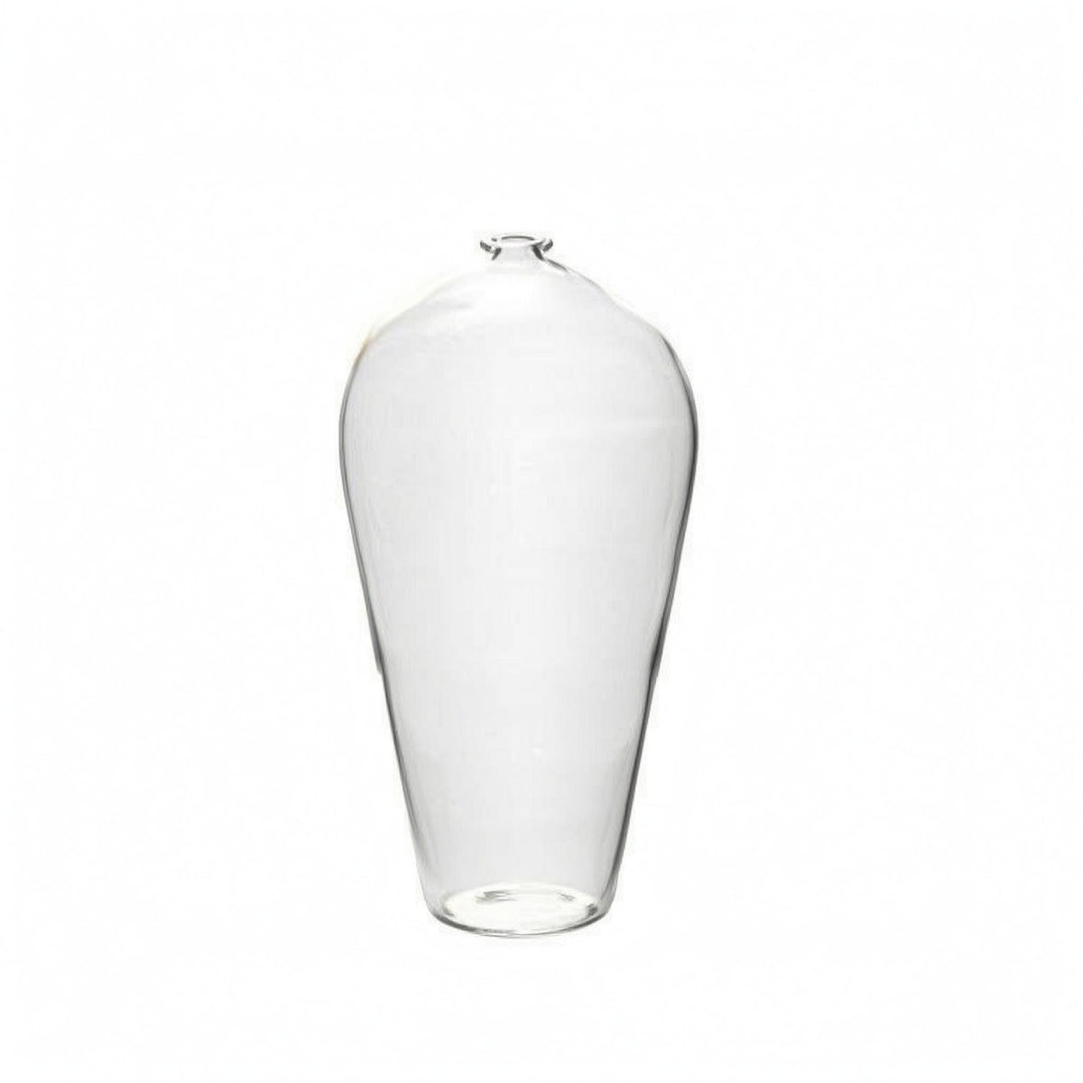Clear Glass Vase Stable Flat Base Decor Piece 2 Mm Thick for Dried Flowers