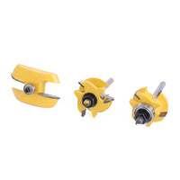 1/4 Shank Round Tenon Joinery Cutter Set for Cabinet Doors