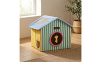 Foldable Feline House Cozy Pet Furniture Rope Accents