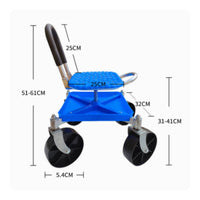 Rolling Garden Stool Multi-Purpose Gardening Work Stool Long-Lasting