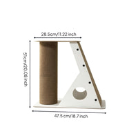 Cat Scratching Tree with Perch Modern Feline Furniture with Scratching Posts Floor-Standing Play House Cats, Living Room
