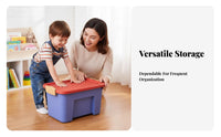 Stackable Box with Lid Visible Contents Clear Box with Colored Lid multi-functional