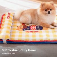 Soft Pet Sleeping Cushion Multi-Season Use Non-Slip Pet Mat Breathable Material Cartoon Dog Sleeping Pad for Dog, Small pet