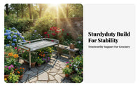 Mobile verdanthouse Rack Rustproof Plant Stand Weatherproof Cover Water Resistant for Gardeners, Homeowners, Outdoors