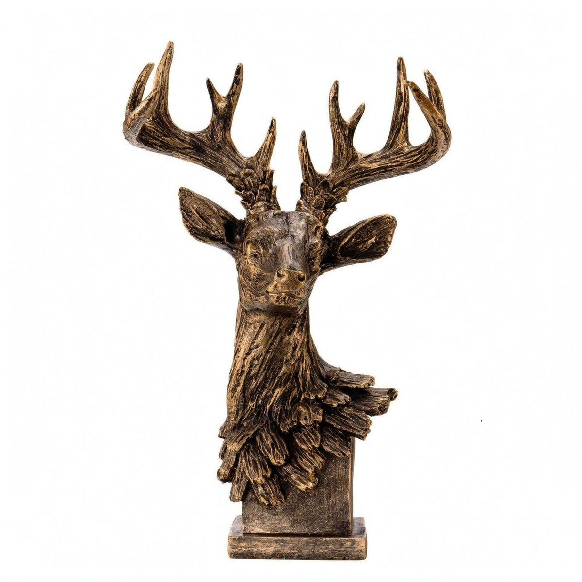 Deer Head Sculpture Decorative Deer Bust Rustic Style