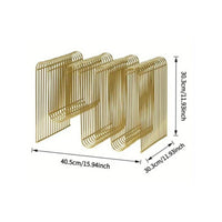 Wire Magazine Holder Space-Saving Metal Magazine Rack Sturdy for Desktop