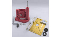 4 Pieces Router Lift with Insert Plate Precision Router Table Insert Plate Kit Adjustable Trimmer Machine Elevating Base for Woodworkers