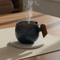 Hammered Ceramic Mug Sturdy Japanese Design Tea Cup Heat-Resistant for Hotel