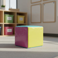 Fabrics  Cube with Card Pockets Educational Educational Cube with Card Pockets Lightweight Pocket Dice for Classroom