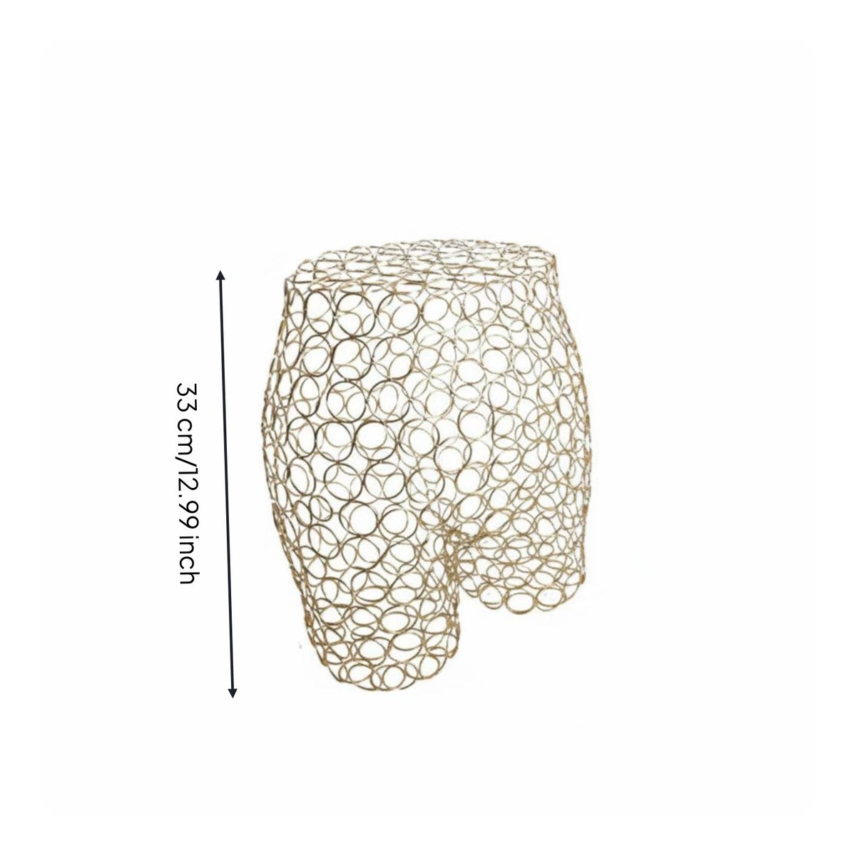 Iron Underwear Display Form Sturdy Wire Bust and Hips Display Stand Space Saving