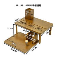 Coffee Tamper Station Adjustable Portafilter Stand Wooden