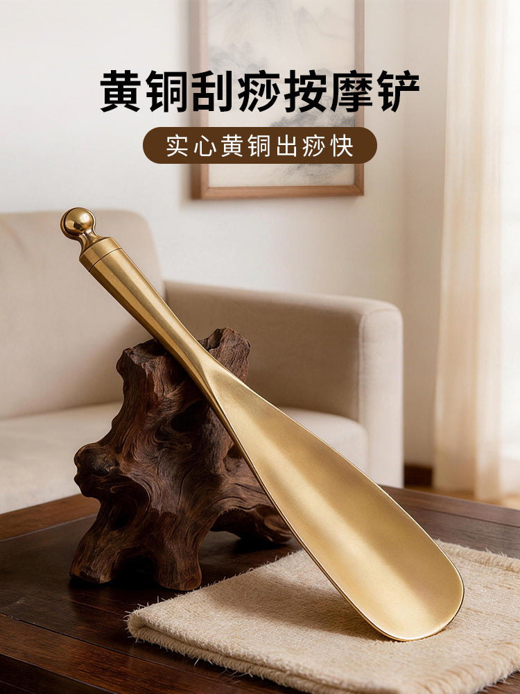 Solid Brass Gua Sha Scraper for Body and Acupoints