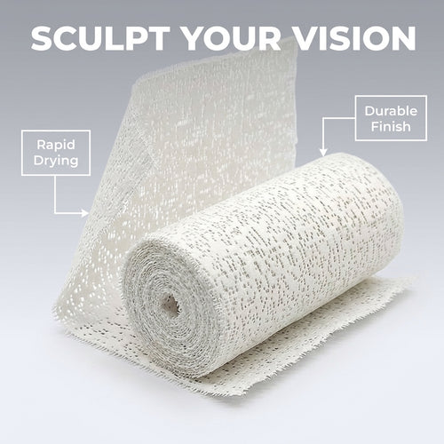 Plaster Cloth for Crafts, Gauze Wrap for Art Projects, Plaster Cloth Rolls for Body Casts, DIY Plaster Shapes, Sculpting Gauz
