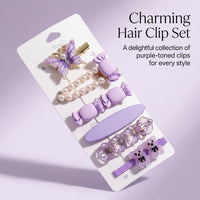 Handmade Set for, Duck with Bobby, Metal Styling Accessories for School and Daily Wear, 5 Piece for Children