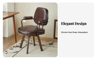 Upholstered rotating Chair Ergonomic Backrest Desk Seat Adjustable Height