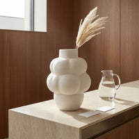Bubble Vase Compact Size Sculptural Vase Glossy Finish