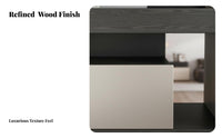 Sculptural Bedside Table Minimalist Design Nightstand Floor-Standing for Office