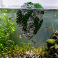 Artificial Moss Floating Rock Aquarium Ornament