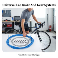 Bike Derailleur Wire Set Galvanized Steel Center Cycle Derailleur Wire Set Effortless Function Rust Resistant